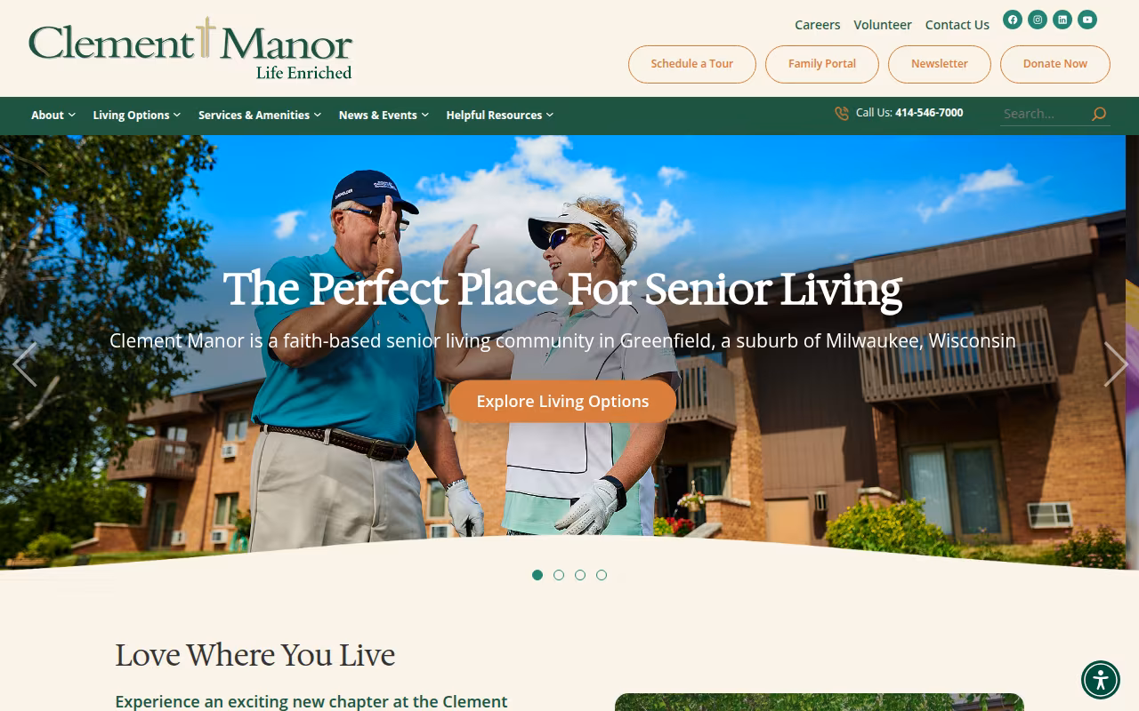 Clement Manor website