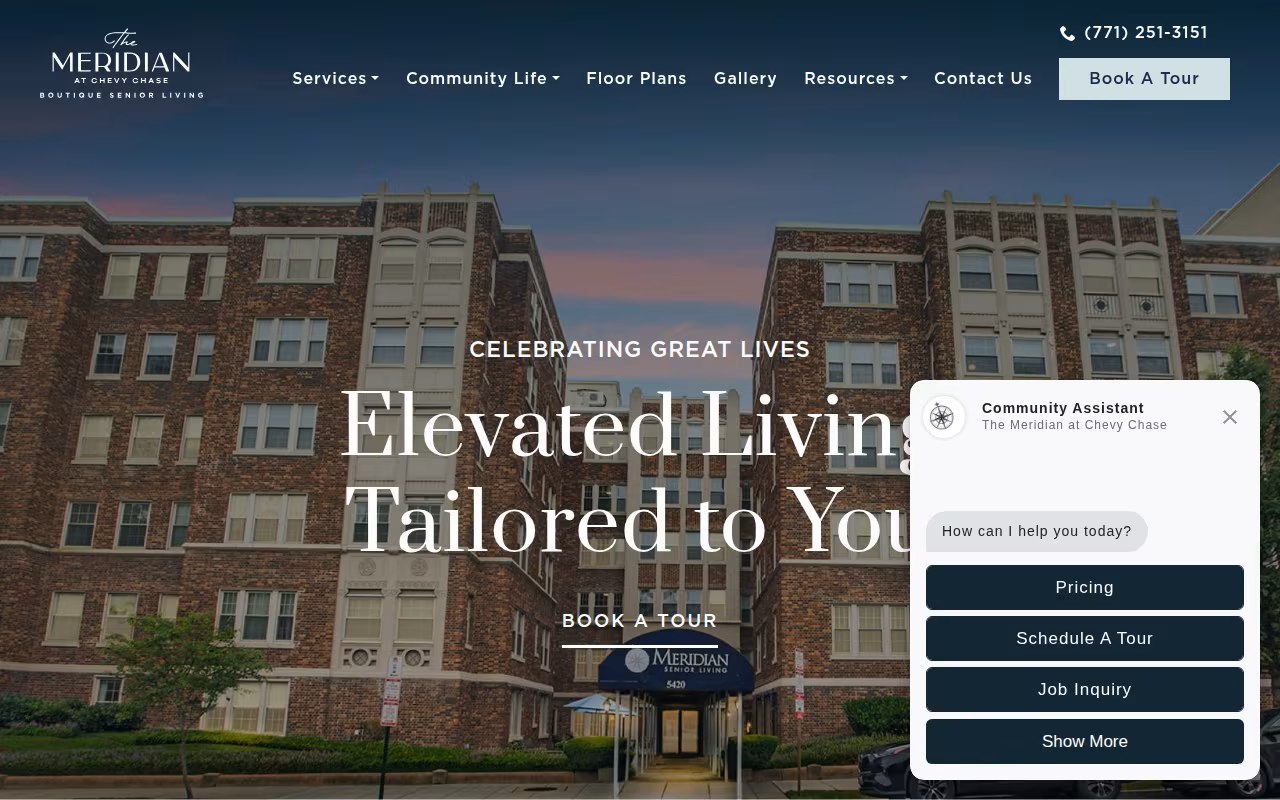 The Meridian at Chevy Chase website