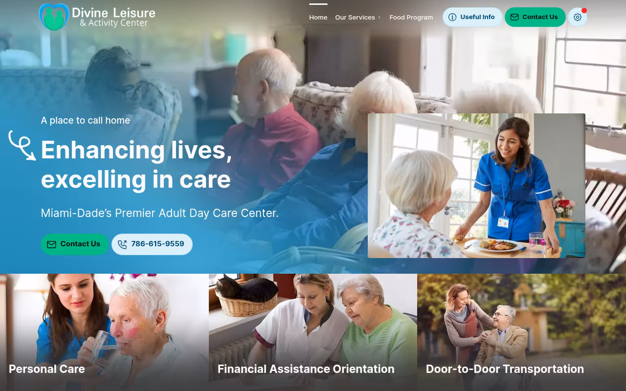 Divine Leisure & Activity Center website