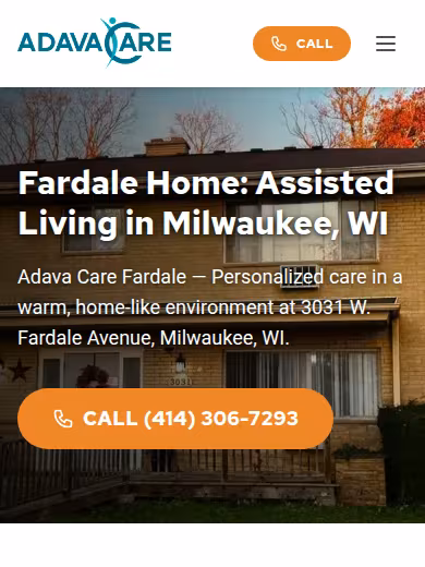 Fardale Home by Adava Care website