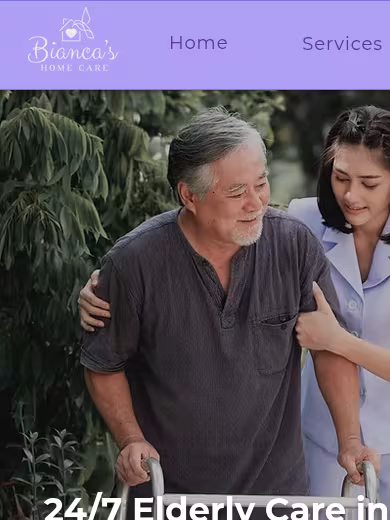 Bianca's Home Care website