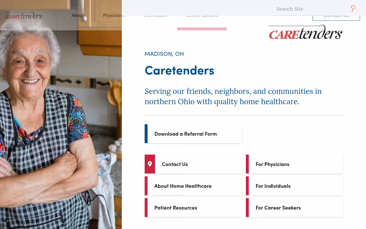 Caretenders website