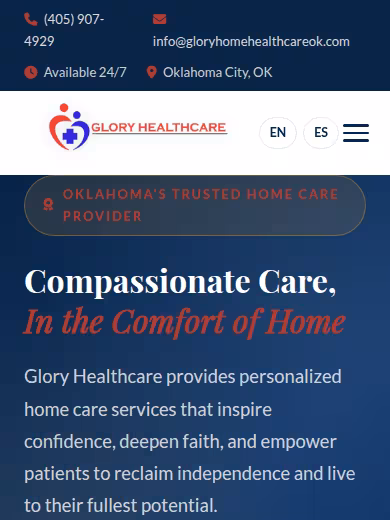 Glory Healthcare LLC website