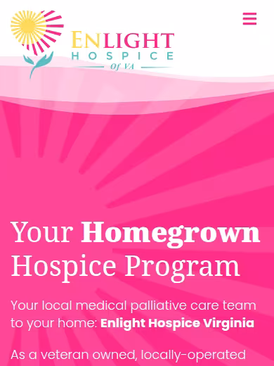 Enlight Hospice of VA website