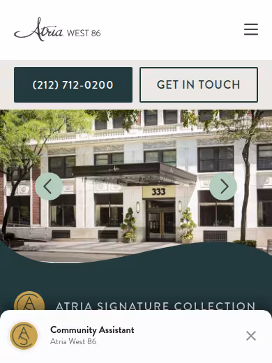 Atria West 86 website