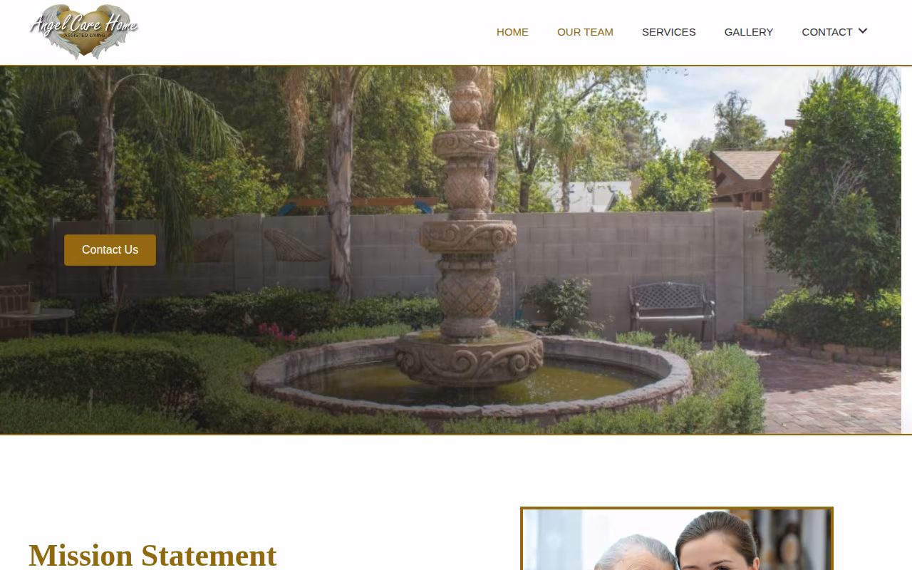 Angel Care Home Assisted Living website