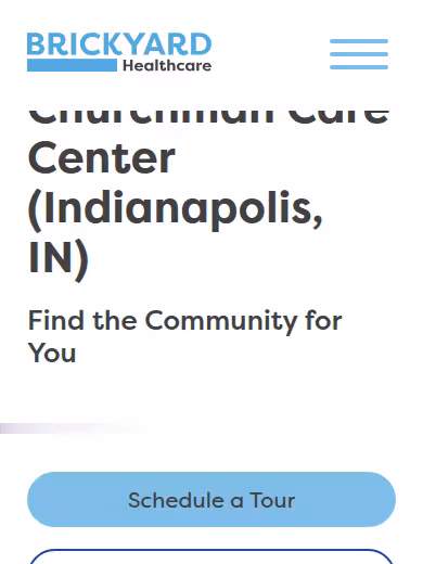 Brickyard Healthcare - Churchman Care Center website