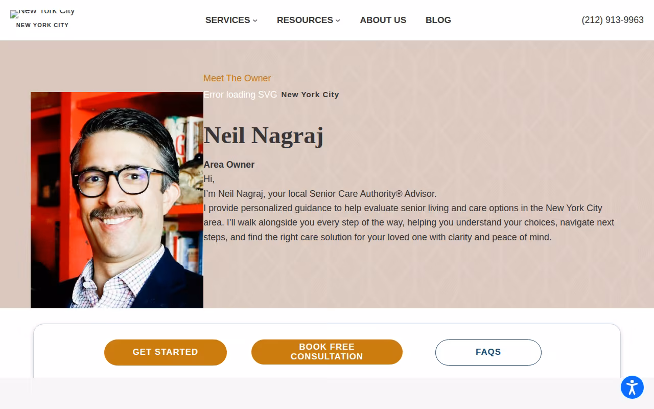Senior Care Authority - New York City website