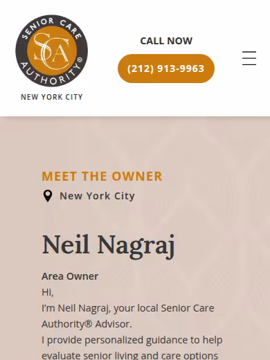 Senior Care Authority - New York City website