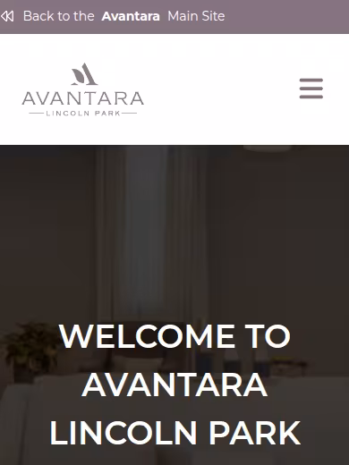 Avantara Lincoln Park website