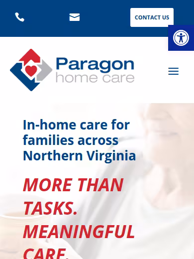 Paragon Home Care website