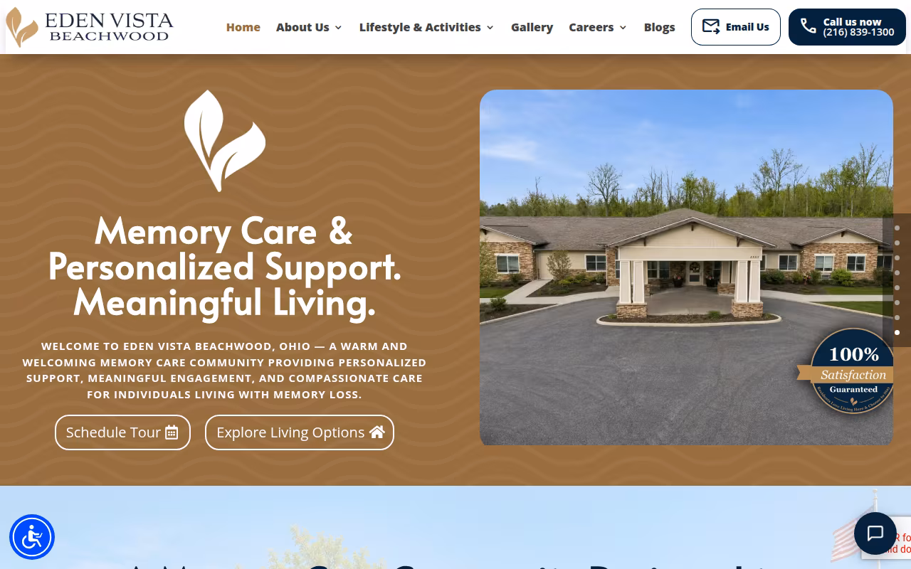 Eden Vista Beachwood website