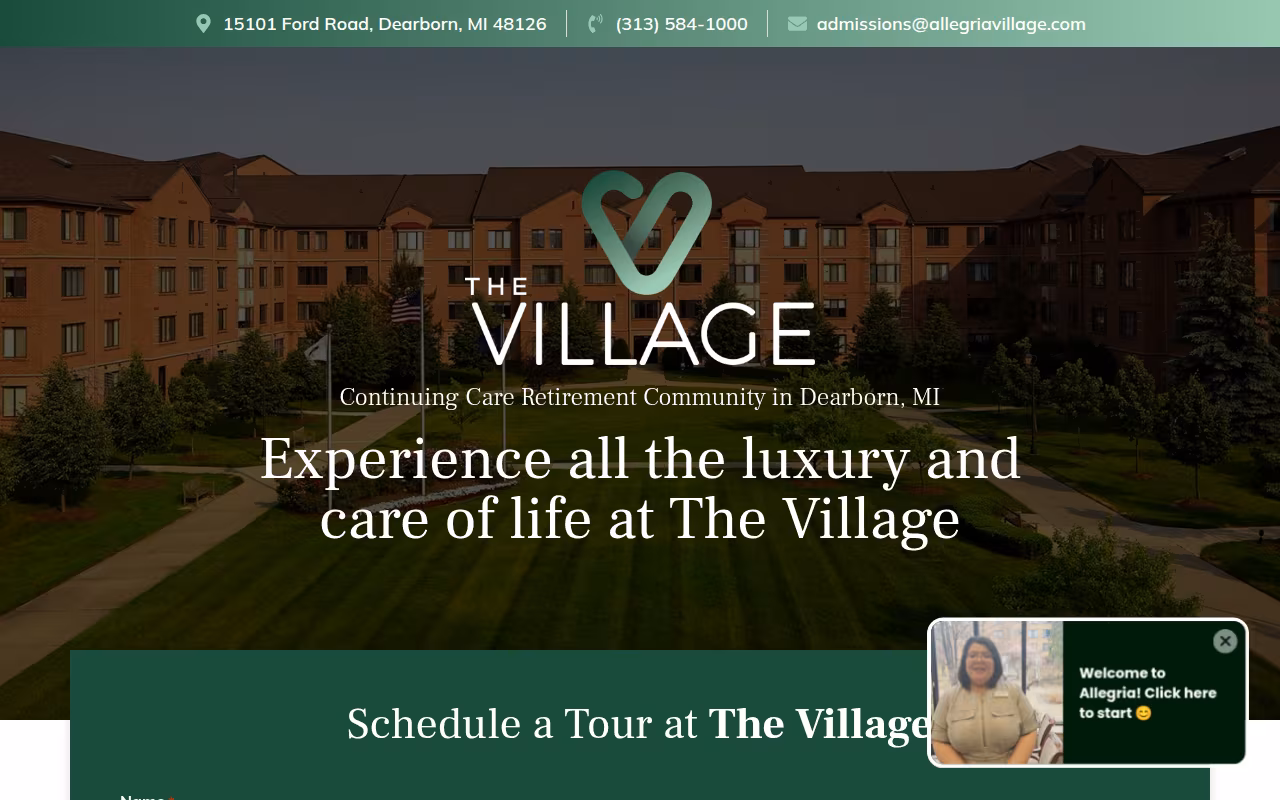 Allegria Village website