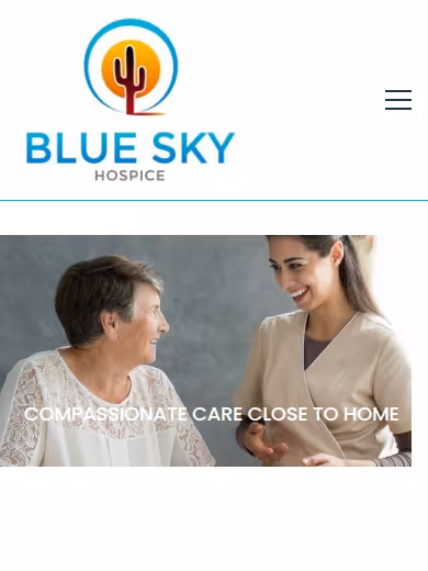 Blue Sky Hospice website