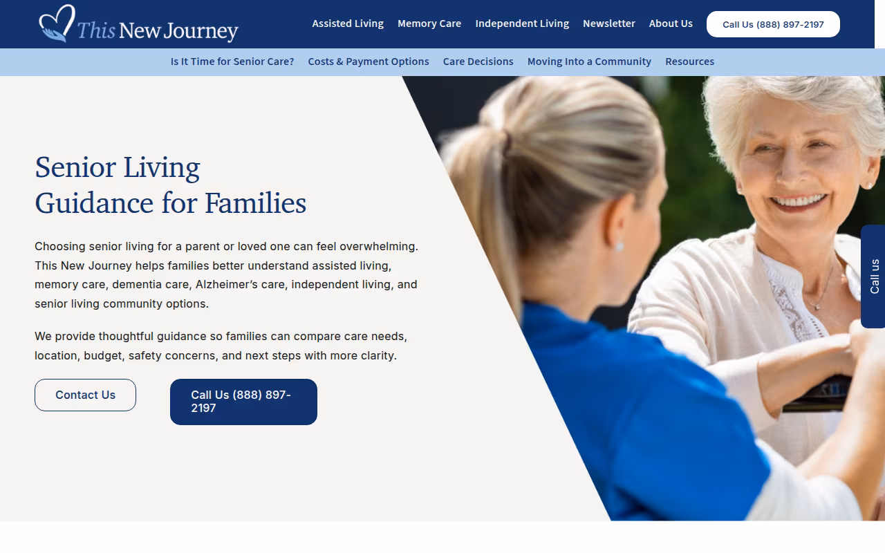 This New Journey website