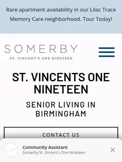 Somerby St. Vincent's One Nineteen website