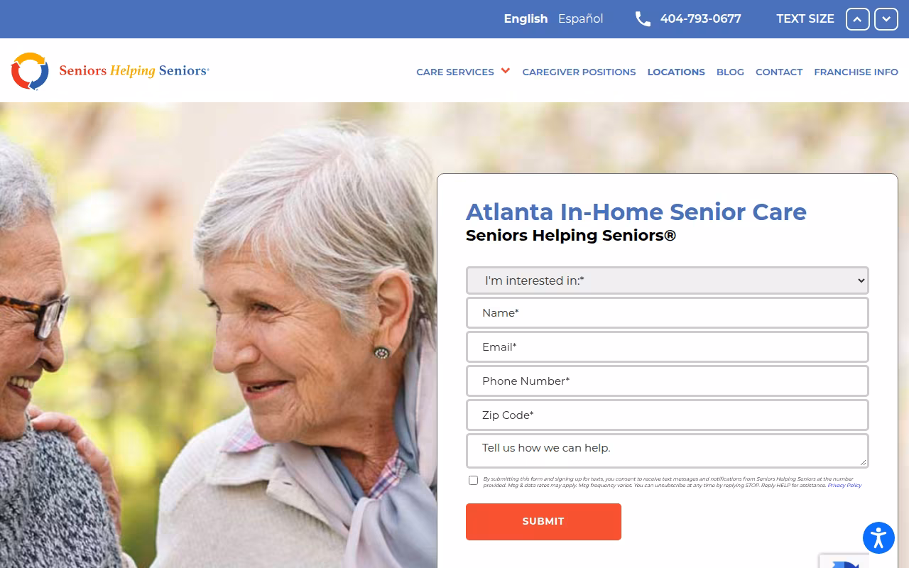 Seniors Helping Seniors website