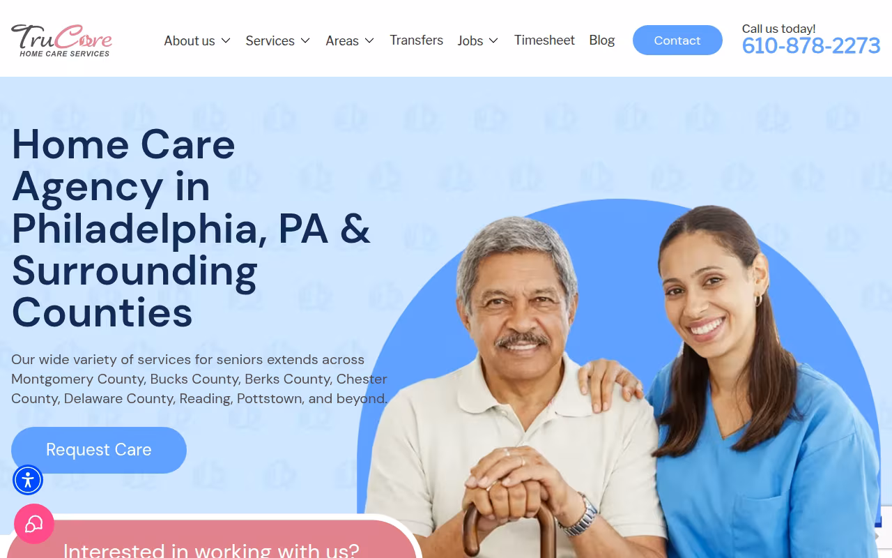TruCare Home Care Services website