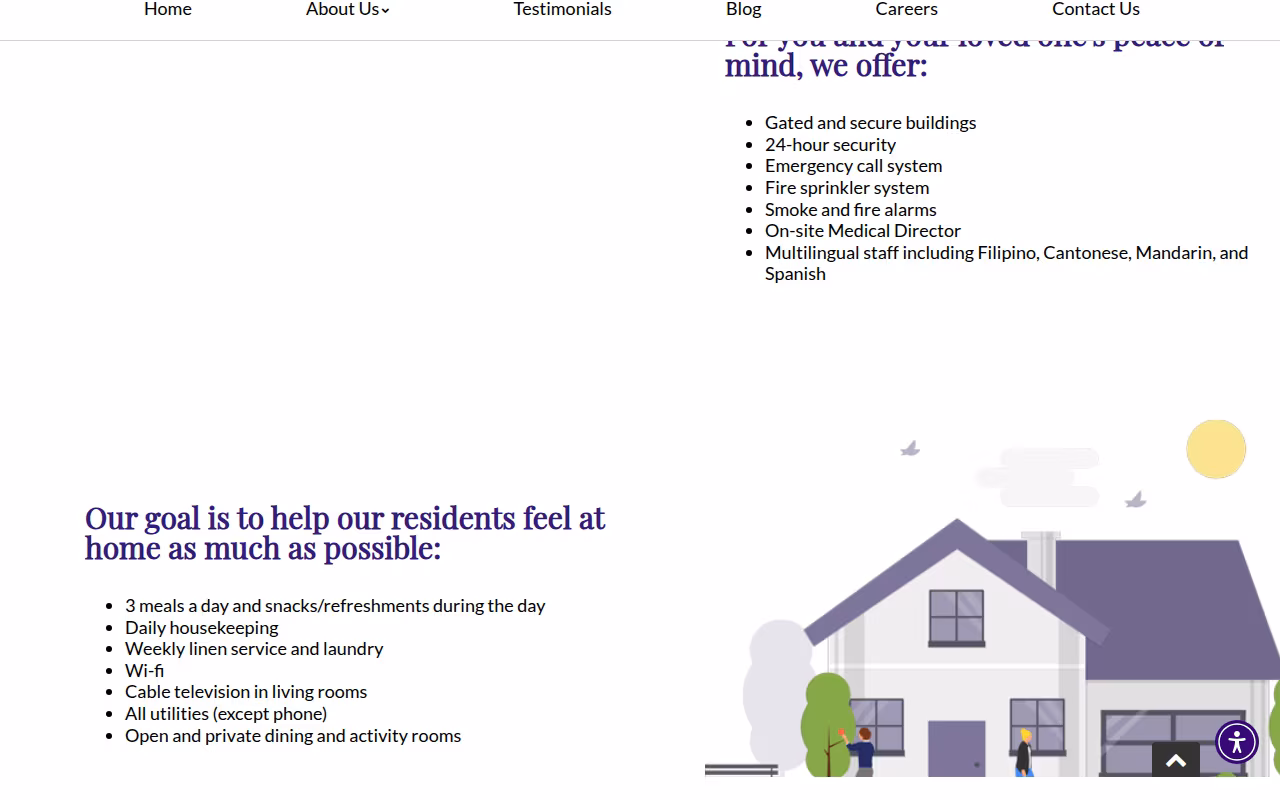 Royal Vista Care Center website