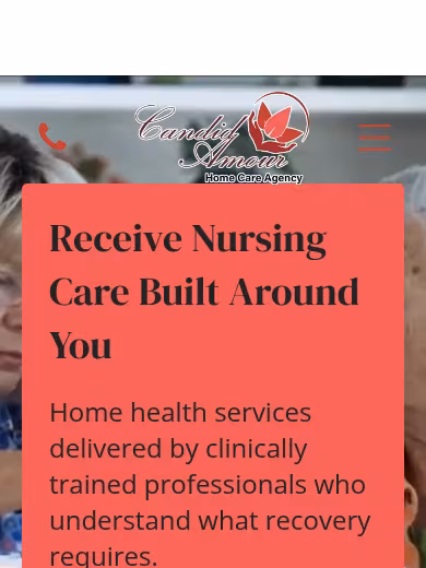 Candid Amour Home Care Agency LLC website