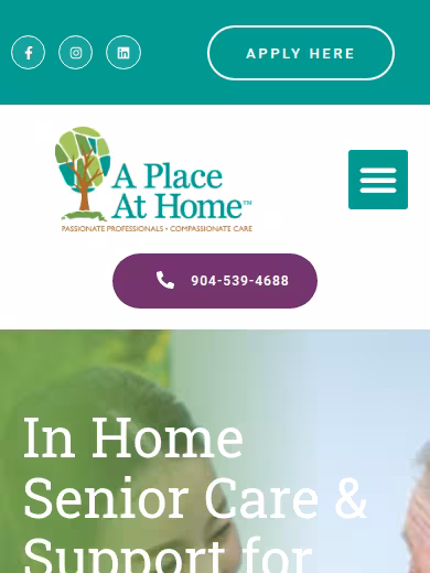 A Place At Home - Jacksonville Southeast website