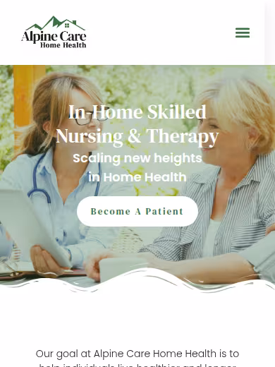 Alpine Care Home Health website