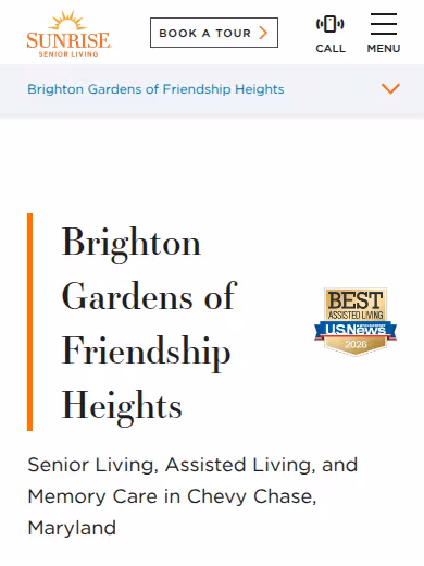 Brighton Gardens of Friendship Heights website