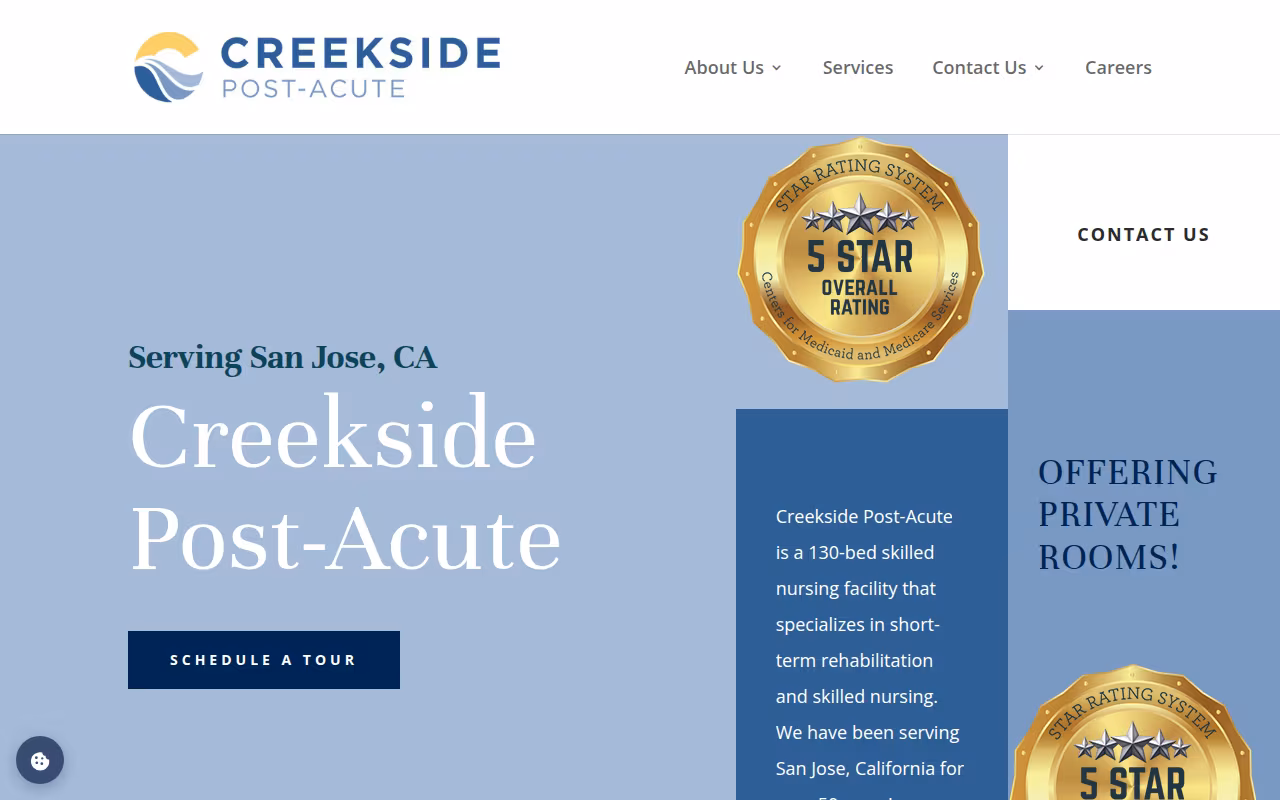 Creekside Post-Acute website
