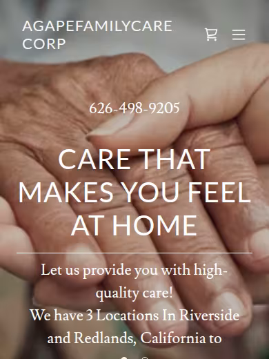 Agape Family Care Corporation website