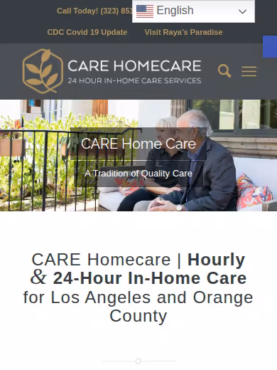 CARE Homecare website