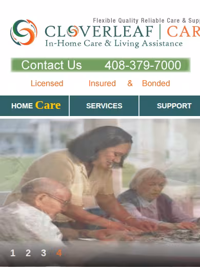 Cloverleaf Care website