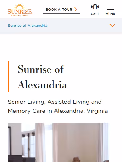 Sunrise of Alexandria website