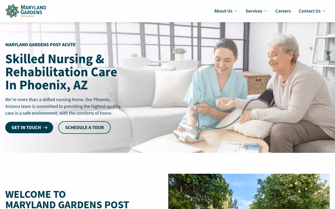 Maryland Gardens Post Acute website