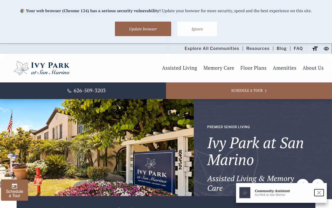 Ivy Park at San Marino website