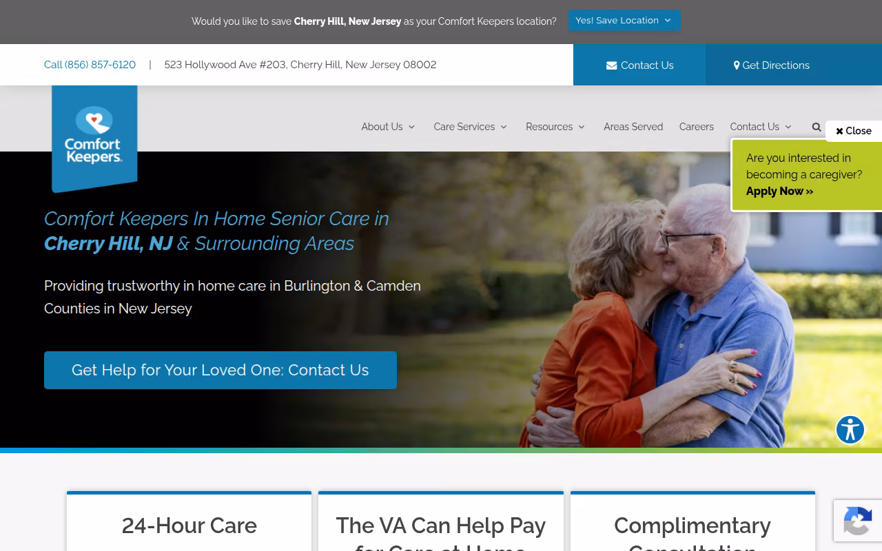 Comfort Keepers Home Care - Cherry Hill, NJ website