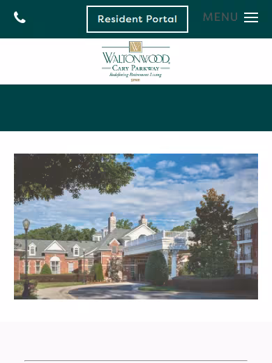 Waltonwood Cary Parkway website