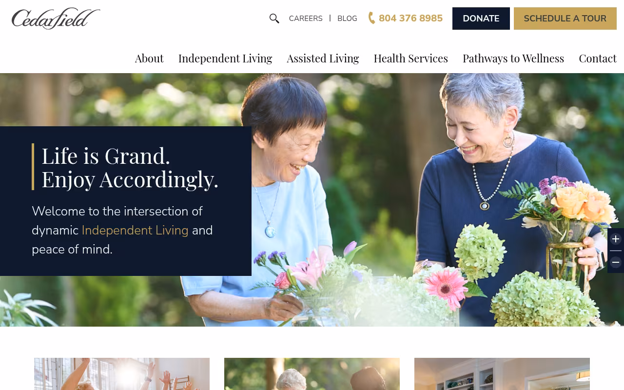 Cedarfield website