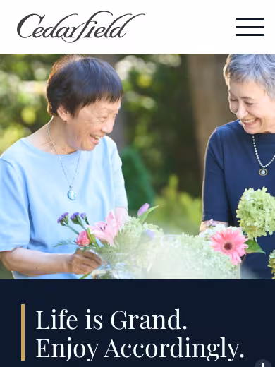 Cedarfield website