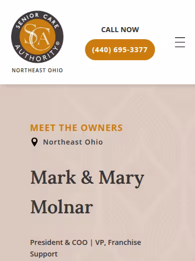 Senior Care Authority - Greater Cleveland website