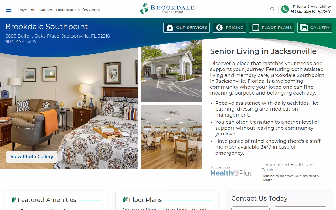 Brookdale Southpoint website