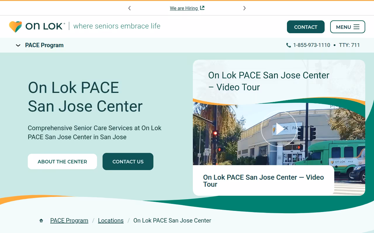 On Lok PACE San Jose Center website