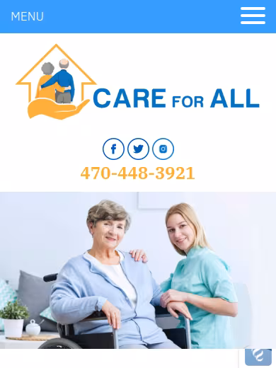 Care For All Homecare, LLC website