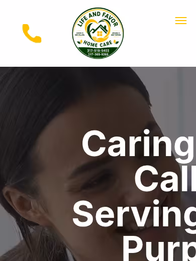 Life and Favor Home Care LLC website