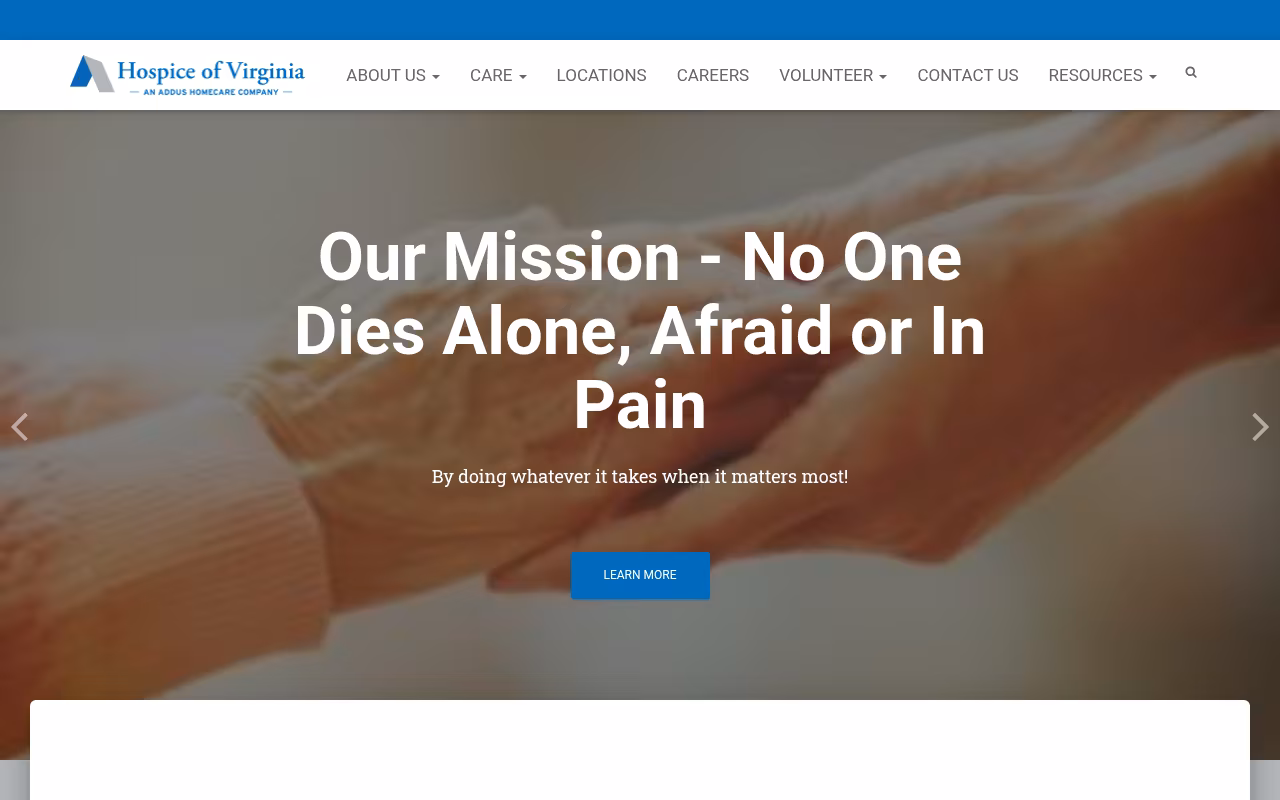Hospice of Virginia website