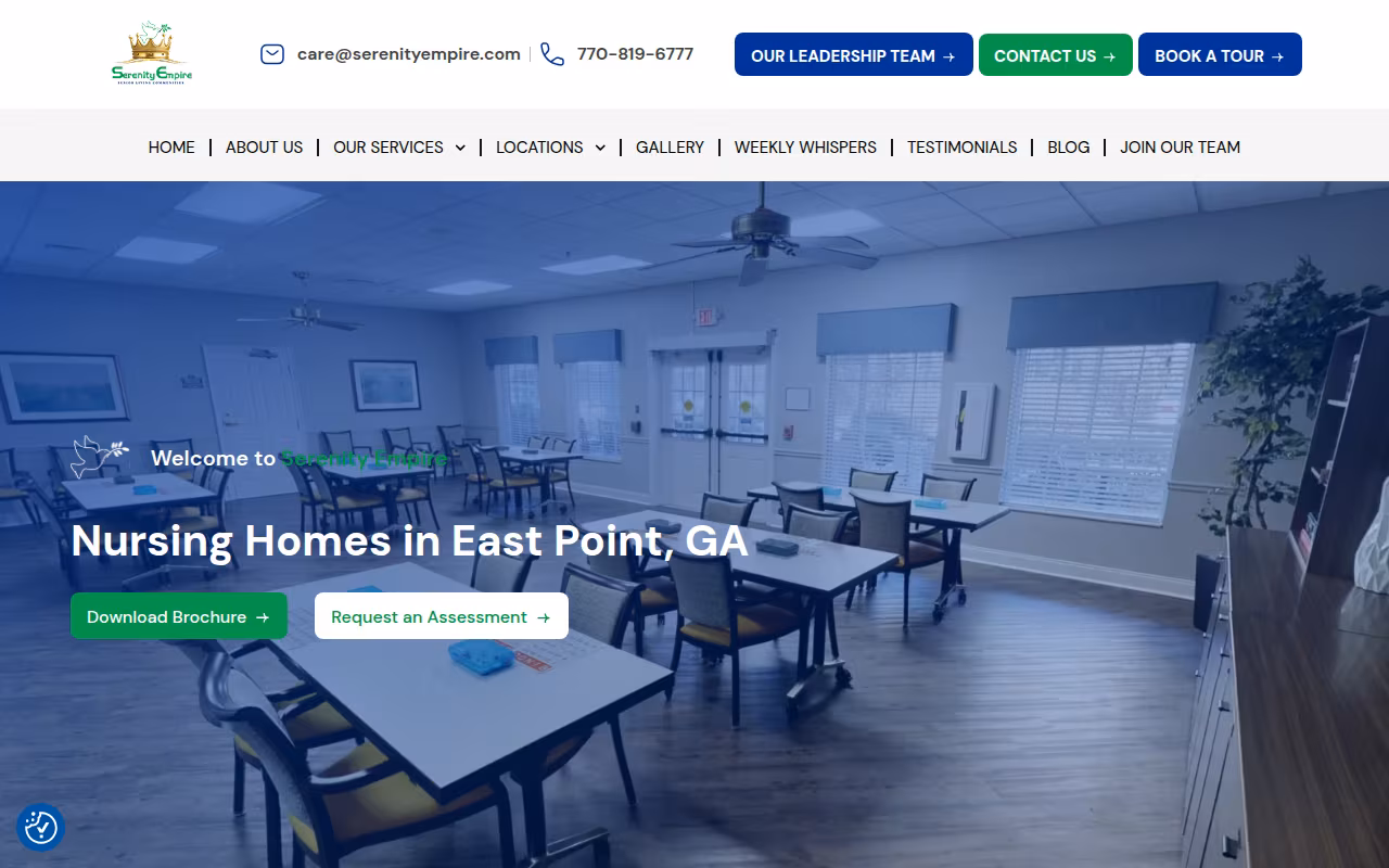 Serenity Empire Personal Care Home | East Point website