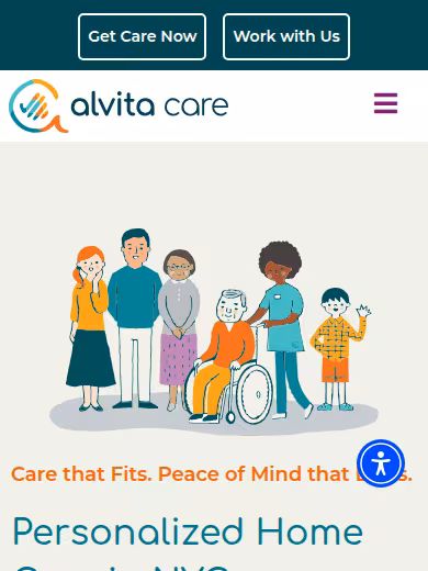Alvita Home Care website