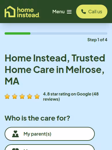 Home Instead website