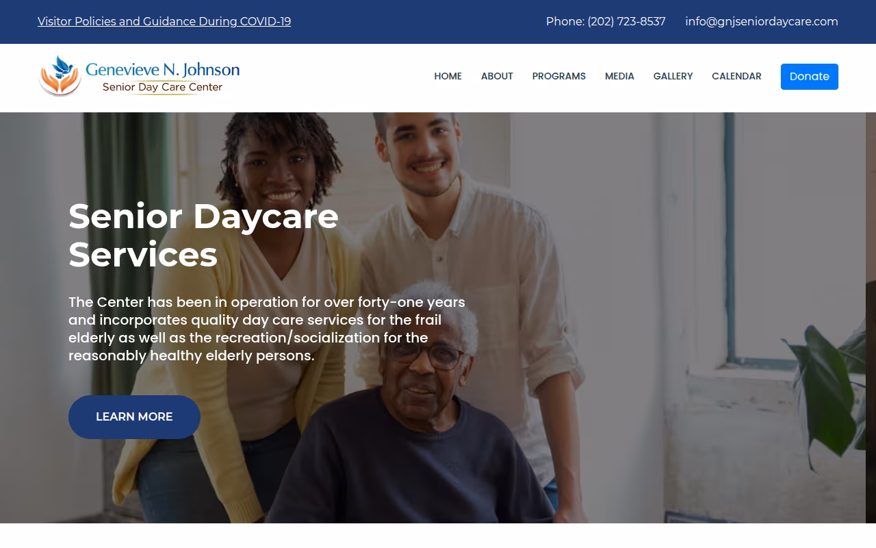 Genevieve N. Johnson Senior Day Care Center website