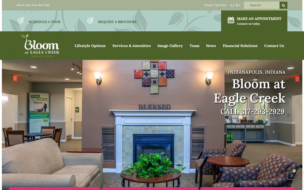 Bloom At Eagle Creek website