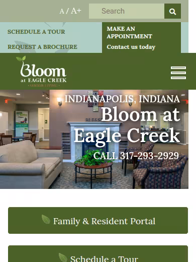Bloom At Eagle Creek website